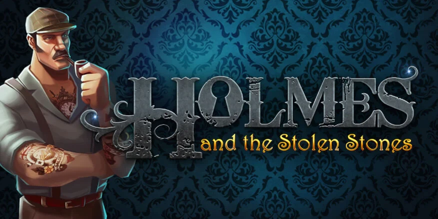 Holmes and the Stolen Stones pokie banner at LEON Casino