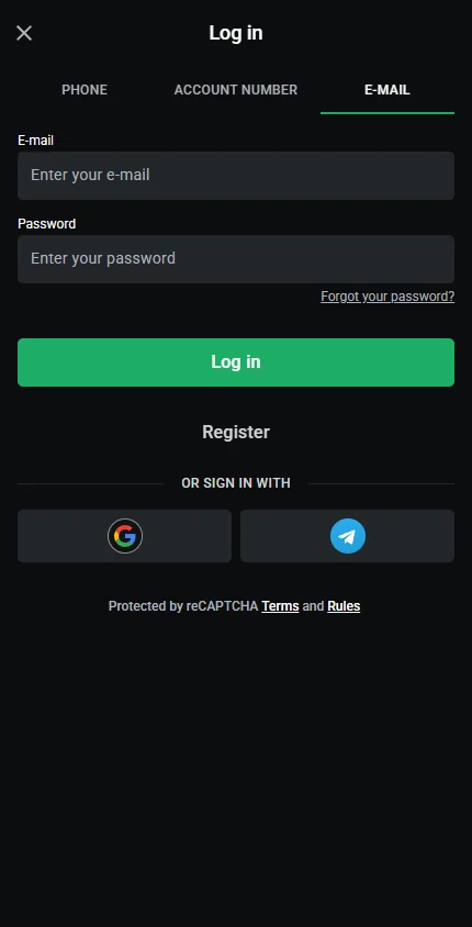 Log In to Your LEON Casino Account