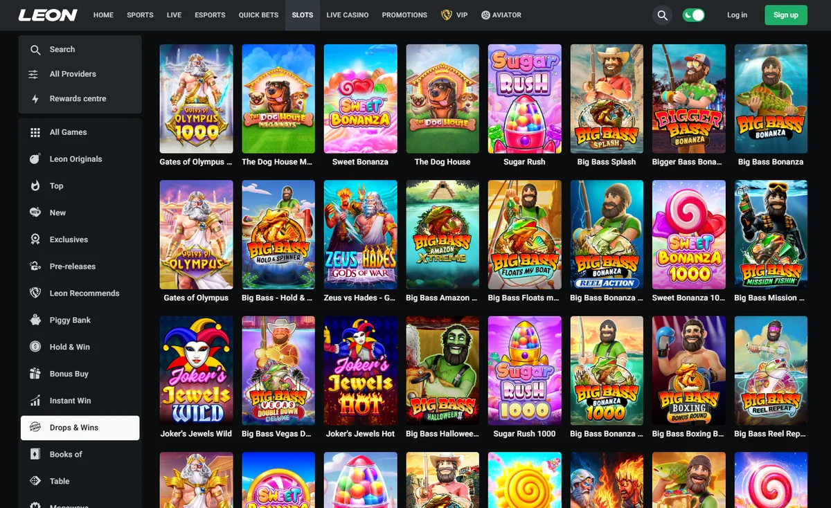 LEON Casino Pokies